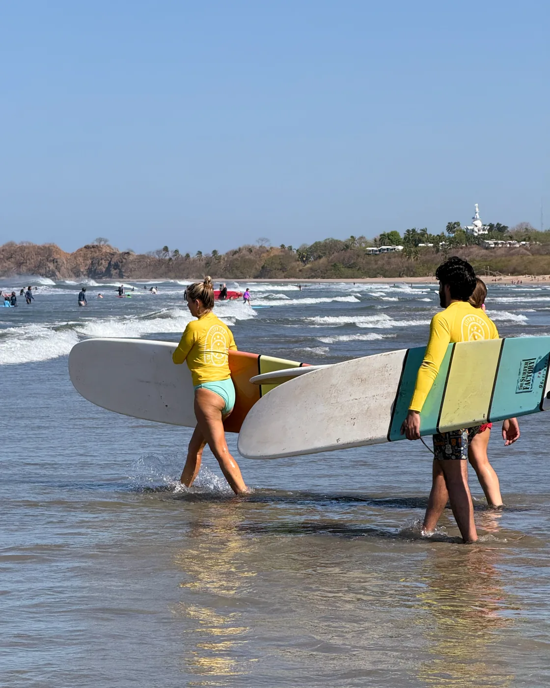 Surf lesson at Playa Guiones