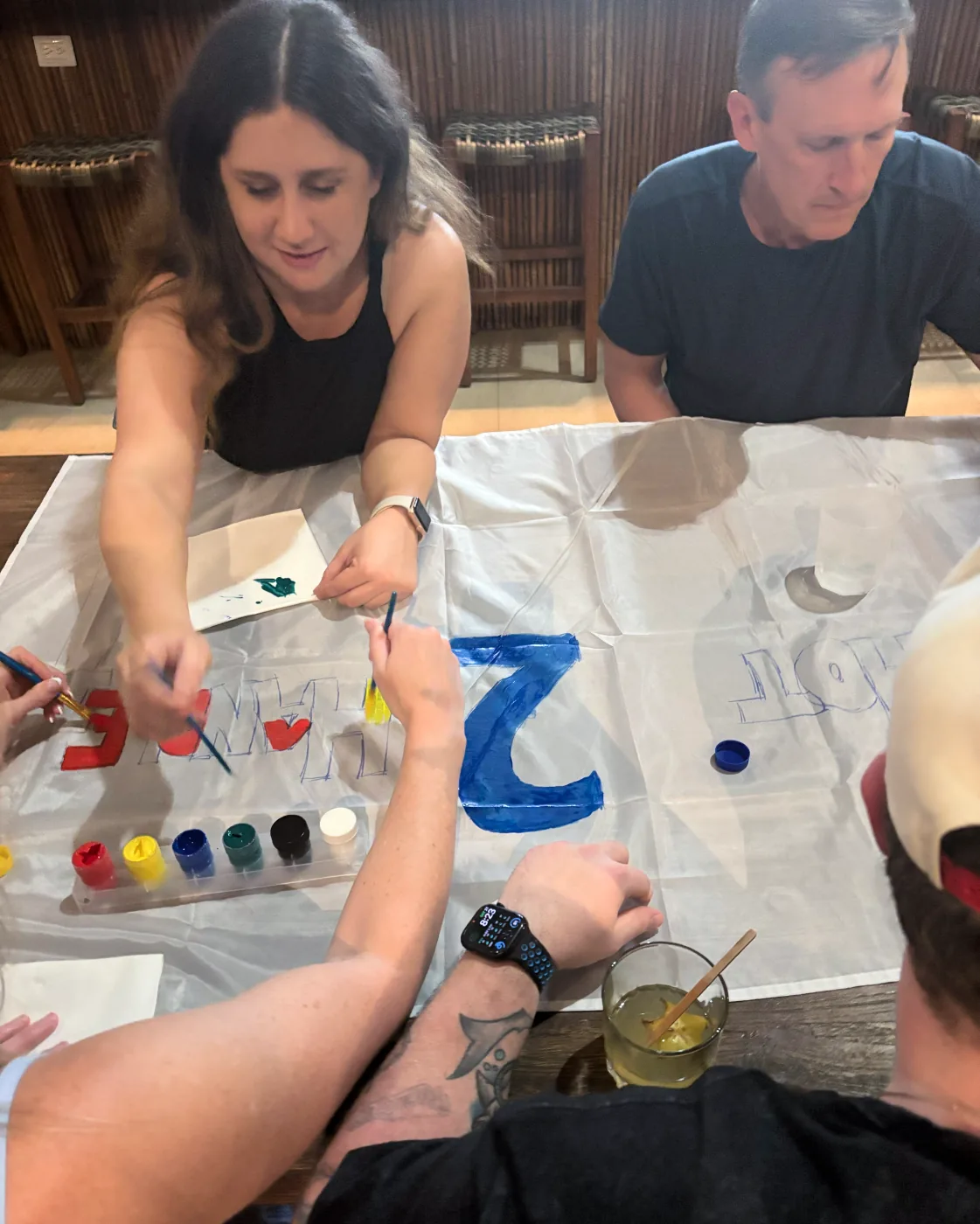 Team flag making